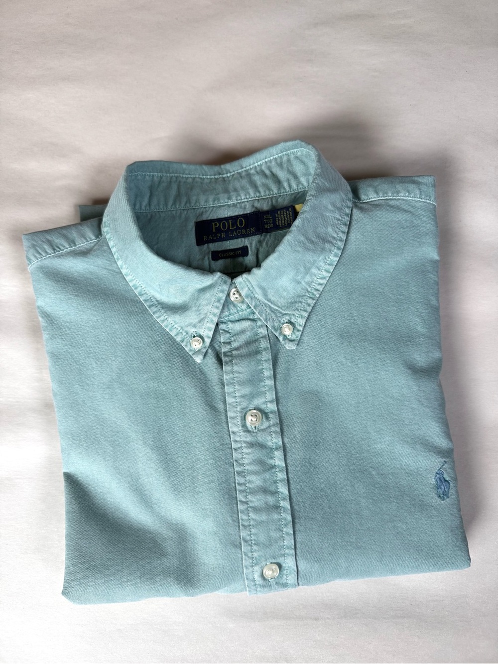 Polo Ralph Lauren Button Down Shirt Seafoam Green Classic Fit Cotton Men’s XXL